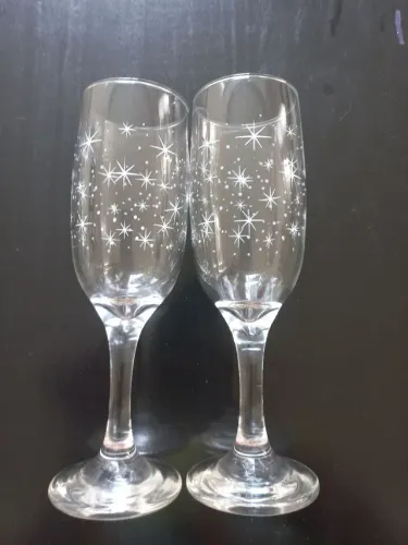 Taças de Champanhe Espumante Champagne  Brinde Festa Réveillon Noivos Casamento
