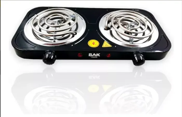 Fogão Portátil Fogareiro 2 Bocas Elétrico  Cooktop 110V