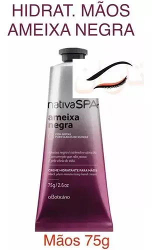 Creme Hidratante para Mãos Nativa SPA Ameixa Negra 75g