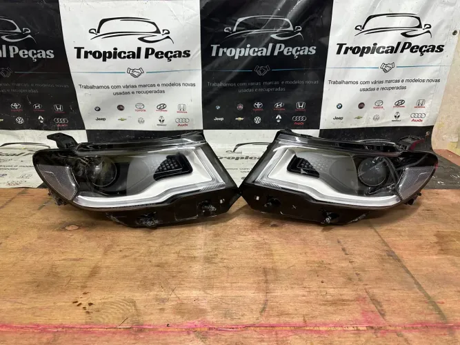 Par de farol jeep compass 2017 2018 2019 2020 2021