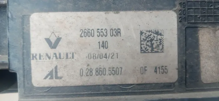 Farol de Milha Esquerdo Captur 2017 Lente Quebrada