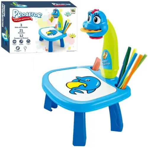 Mesa De Pintura Com Projetor A Pilha Infantil Tk-ab6188