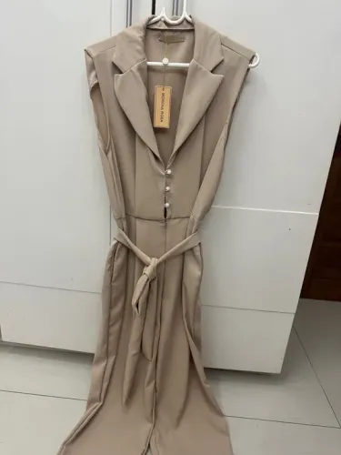 Macacão Morena Rosa Bege Novo