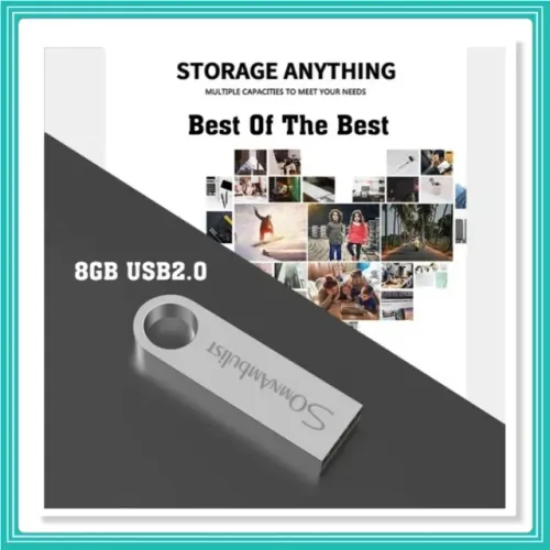 Unidade Flash USB Mini Pen Drive Móvel Para PC E Celular, 8GB