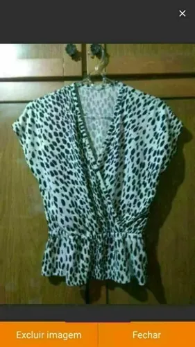 Conjunto de saia estampa animal print