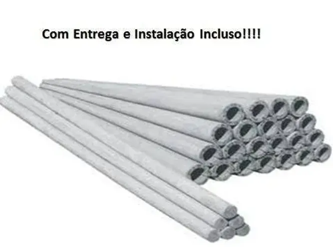 postes de concreto e galvanizados homologados light e Enel - aceito cartões