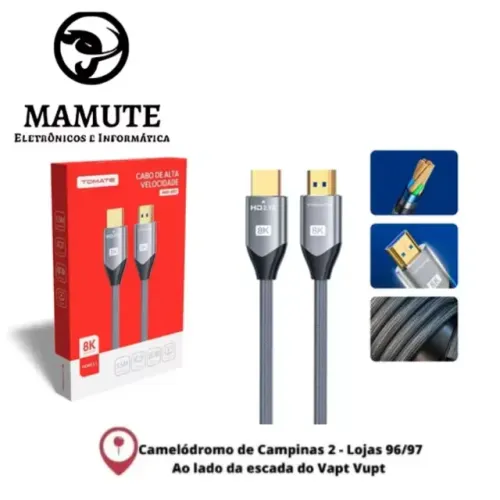 Cabo Hdmi Alta Velocidade MHD-8001 - Tomate