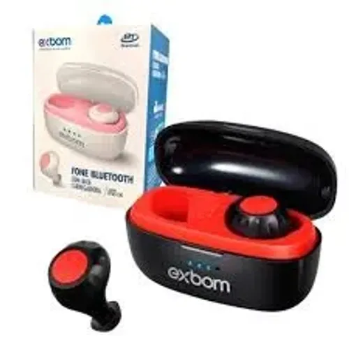 Lacrado Fone Bluetooth Stéreo Mini Intra-Auricular Duplo Microfone