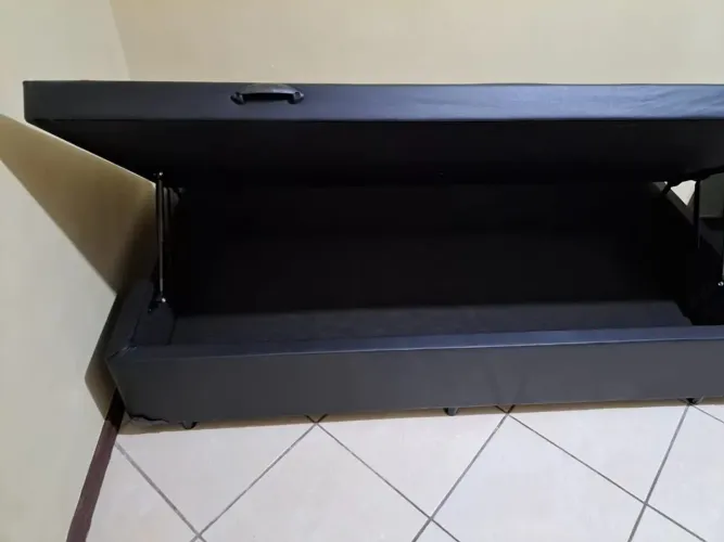 Cama Box Solteiro com Baú - Nova!