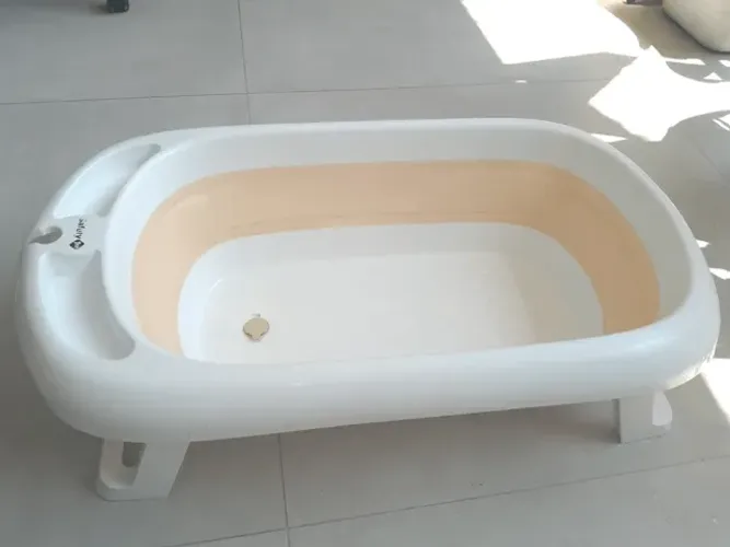 banheira dobrável portatil comfy & safe - safety 1st (rosa) 35lts