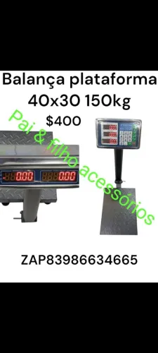 Balança Digital plataforma 40x30 150kg