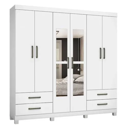 Guarda roupa casal Hércules 6 portas 177CM / ENTREGA HOJE !!!