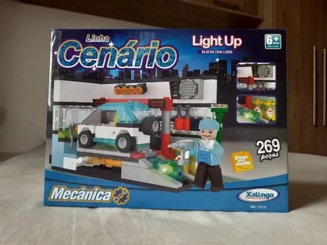 Blocos de montar Cenário Light Up Mecânica Xalingo