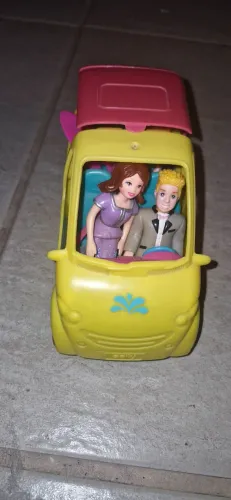 Carro Carrinho da Polly Pocket mini van com piscina