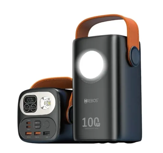 Power Bank 60.000mah 100w 3 Usb 2 Type C Luz Led Notebook Preto