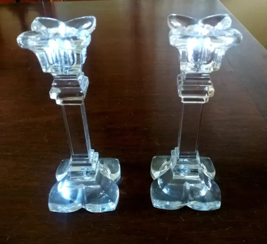 Castiçais de Cristal - Par