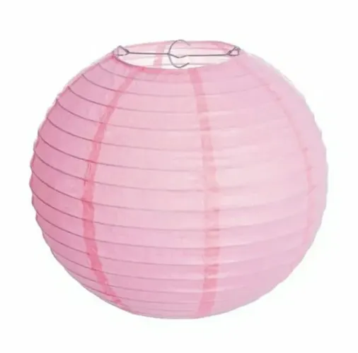 Balão De Lanterna De Festa Junina Rosa E Branco