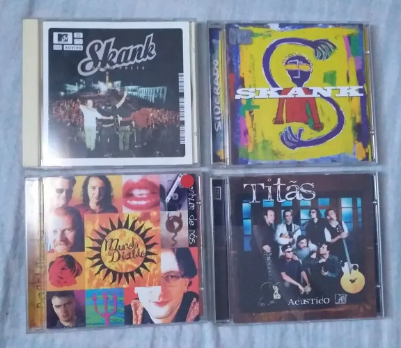 LOTE CDs de Skank, Titãs e Nenhum de Nós