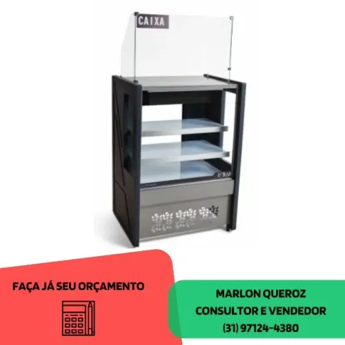 Balcão Caixa Polar 0,80cm Platinum- PVCN