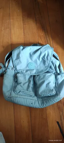 Mochila Kipling azul claro conservadissima