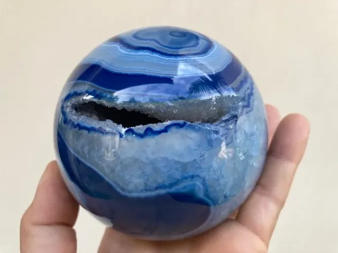 Esfera de Ágata Azul