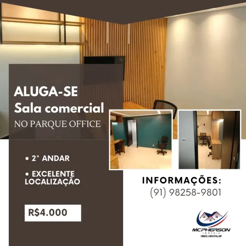 ALUGA-SE SALA COMERCIAL NO PARQUE OFFICE