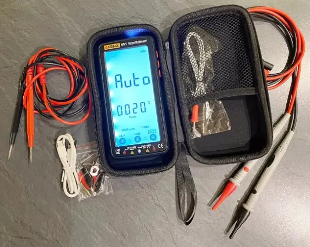 Multimetro Aneng 681 Tela LCD Com Retroiluminação Bateria de Litio Recarregavel