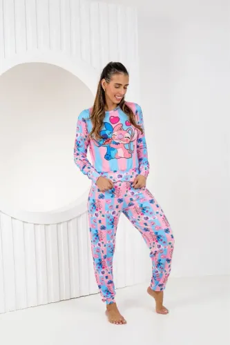 Pijama longo Stitch
