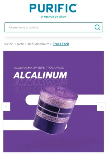 Refil Alcalinum Purific NOVO - Troca Fácil