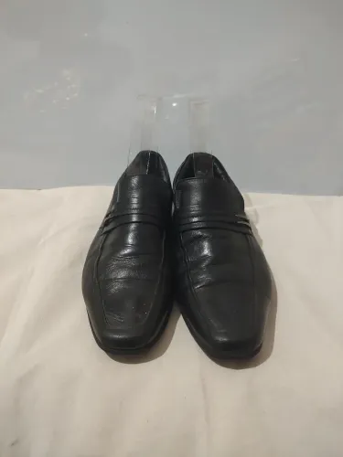 Sapato Social Masculino Preto de couro da Tecnnology air bag - Tam 40