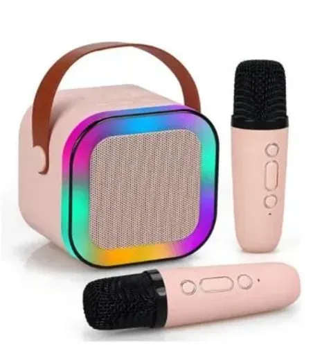 Caixa de Som Bluetooth com Microfone para Karaokê