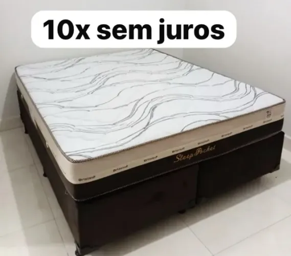 Cama box Suporte e Colchão Molas