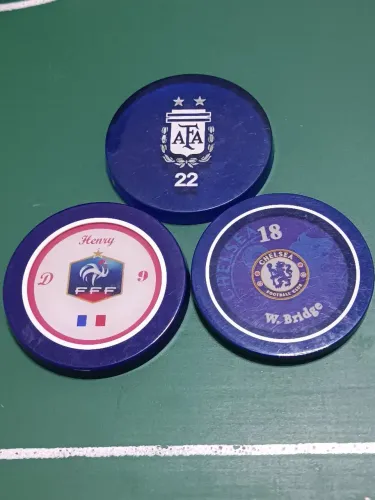 Trio botões Mestre Adriano futebol de botao