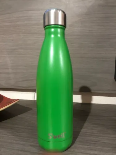 Garrafa de água de aço inoxidável isolada verde S'well