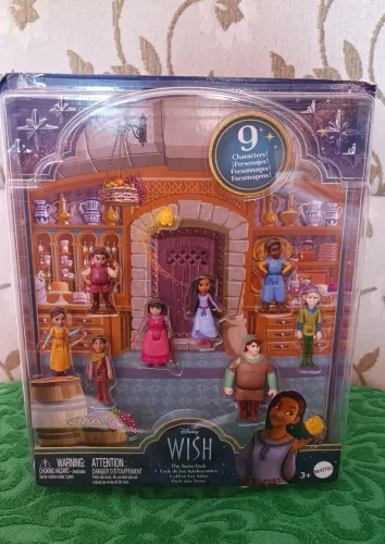 Bonecos Disney Wish - Pack com 9 personagens