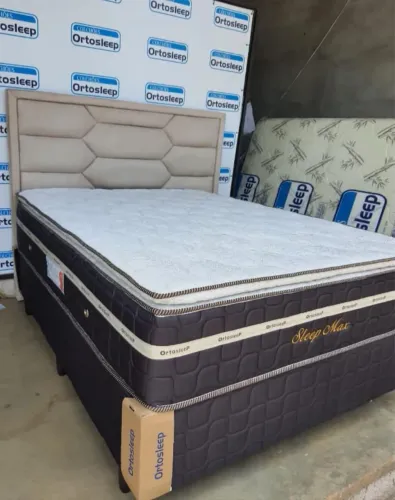 Cama box casal molas ensacadas +pillow top novas