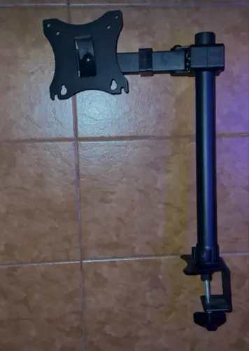 Suporte Para Monitor De Mesa Articulado Vertical 13? 27? 8kg Preto