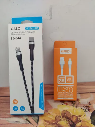 Cabo USB Tipo C para iPhone - IT-BLUE e KAIDI