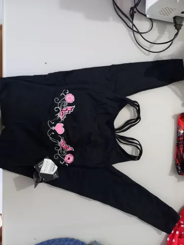 Roupa de Academia Macacão Preto P