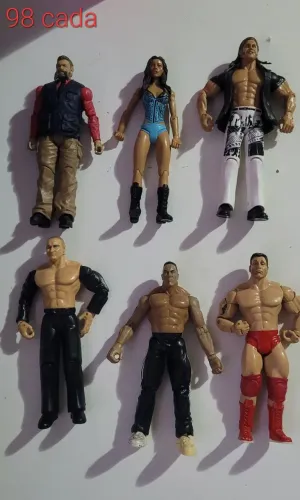 Boneco WWE action figure luta livre ringue wester