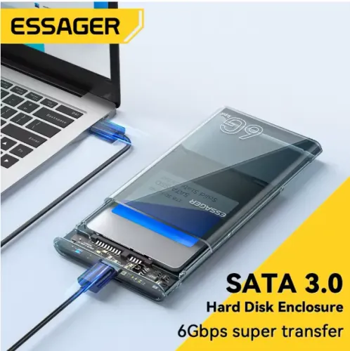 Hd externo case - Usb 3.0 - ótimo para adicionar um ssd - Essager