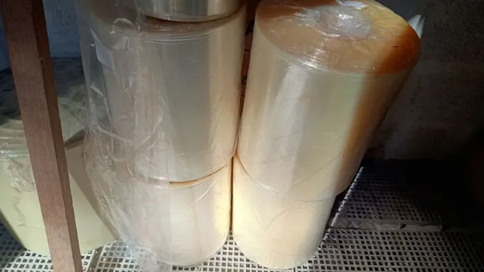 Bobina de plástico para embalagem