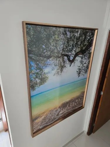 Quadro Decorativo com moldura e vidro