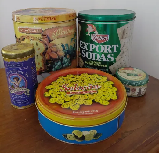 Conjunto de Latas Vintage