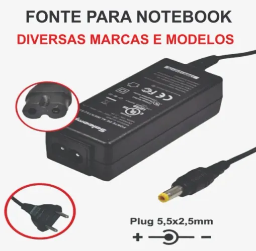 Fonte para notebook . Diversas marcas e modelos