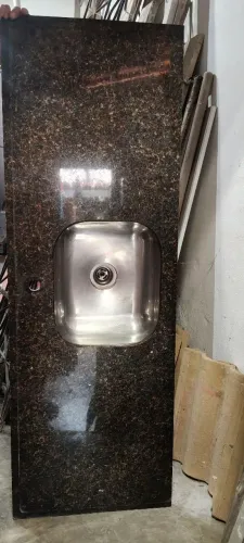 Pia mármore inox nova