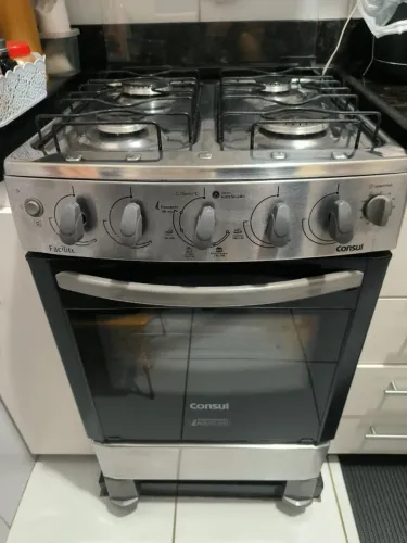 Fogao inox Consul 4 bocas