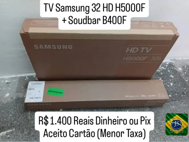 TV Samsung 32 H5000F + Soudbar B400F