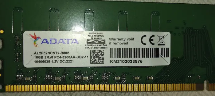 Memória 16gb ddr4