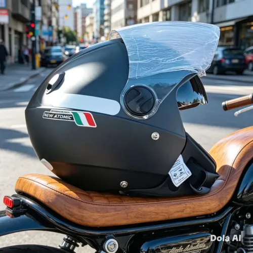 Capacete aberto com viseira interna